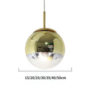 Lustre Pendente Bola de Led Espelhado