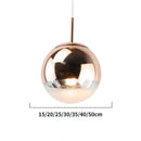 Lustre Pendente Bola de Led Espelhado