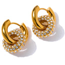 Brinco Lady Louise Banhado em Ouro 18k