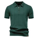Camisa Polo Masculina Casual com Zíper Quebec