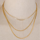 Colar Trinité Dorée Banhado em Ouro 18k