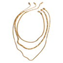 Colar Triplo Couches de Luxe Banhado em Ouro 18k