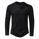 Camiseta Masculina Manga Longa Gola Henley Itajaí