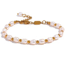 Pulseira de Pérolas Gold & Grace Banhada em Ouro 18k