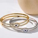 Bracelete Olho Grego Banhado em Ouro 18k