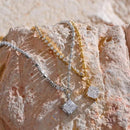 Colar com Pingente de Zircônia Cubica Banhado em Ouro 18k