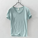 Camiseta Masculina Gola V Slim Vila Velha