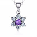 Conjunto Flor Lilás Prata