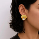 Brinco Larmes de Mer Banhado em Ouro 18k