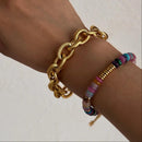 Pulseira Rivière Luxe Banhada em Ouro 18k
