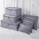 Kit Organizador de Malas para Viagens com 6 Peças - Travel Bags